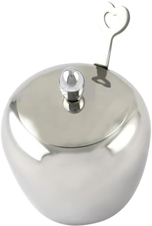 Récipients d'assaisonnement – Bocaux de rangement | Sucrier avec cuillère | Pot de 250 ml en acier inoxydable hermétique pour accessoires de cuisine pour sel, condiment, grains de café