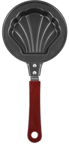 ABOOFAN Padella Mini a Forma di Conchiglia in Acciaio al Carbonio
