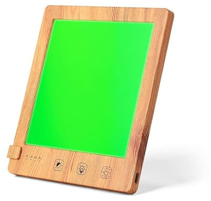 Lámpara de fototerapia Sad de 10 000 Lux: lámpara de luz Diurna para aliviar la depresión, lámpara Solar LED con 3 temperaturas de Color, sin Rayos UV, atenuación Continua, Control táctil y función d