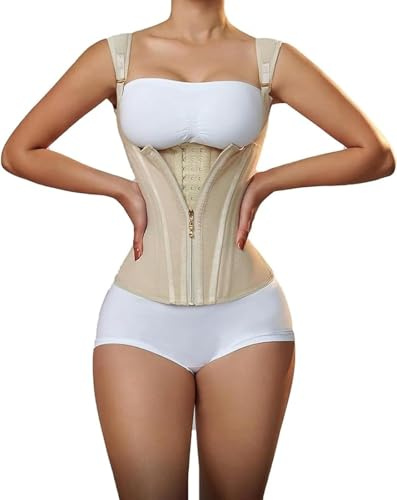 Träningsväst midjebälte med justerbar axelrem (beige, L)