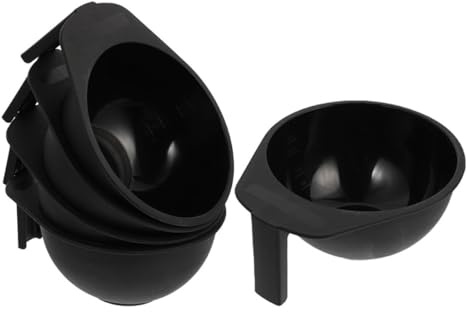 HEALEEP Bols de Teinture Capillaire et Mélange de Couleurs Cheveux Noirs Lot de 5 en Abs Réutilisables et Légers pour Salon de Coiffure