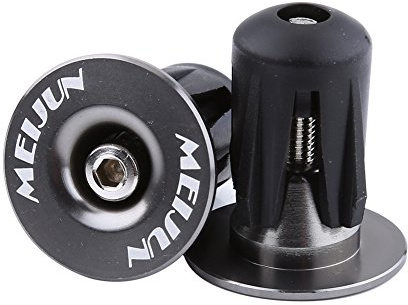 2 Fahrrad Lenker Enden Fahrrad Ersatzteile Aluminium Legierung Fahrrad Griff Bar Grips Plugs Kappen für Fahrrad-Zubehör, titan