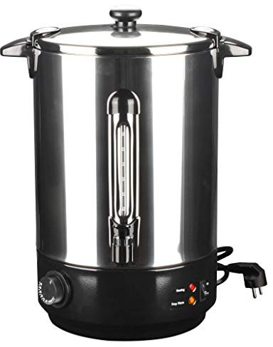 vidaXL Calentador de Vino y Agua de Acero Inoxidable 15 L 2500 W Tetera Cocina