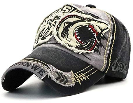 CHENNUO Basecap Herren Vintage Distressed Baseball Cap Trucker Hat Outdoor Sport Kappe