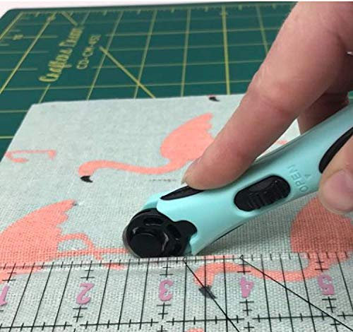 Crafters Dream Light Blue Soft Grip Rotary Cutter 18mm Right & Left Handed