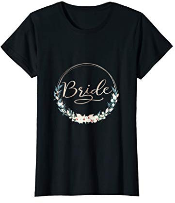 Damen JGA Junggesellinnenabschied Team Bride Blumenkranz T-Shirt