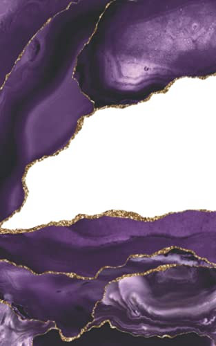 Bitcoin Cryptocurrency & Digital Assets: Purple Agate Recovery Phrase Offline Security Password Notebook Ledger: Organized Index System With Tabs Dotted Logbook Journal: 5” x 8” 110 Pages