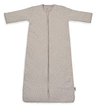 Jollein Baby Schlafsack mit abnehmbaren Ärmeln 110cm - Spickle Nougat, bequemer Schlummersack für Babys und Neugeborene, ideal für Winter, Herbst und Frühling, weicher und warmer Babyschlafsack