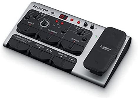 ZOOM V6-SP Vocal Processor, professionelle Gesangseffekte, Looper, Formant-Pedal, Studioanwendungen, für hochwertige Voice-, Sprach- und Musikproduktionen