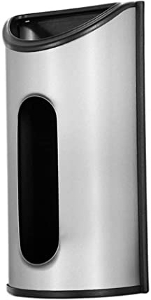 Gcroet plastpåse hållare hållare hållare dispenser soppåse hållare hängande förvaringsväska dispenser, plastpåse dispenser rostfritt stål väggmonterad matkasse sparhållare 31 x 17 x 9 cm