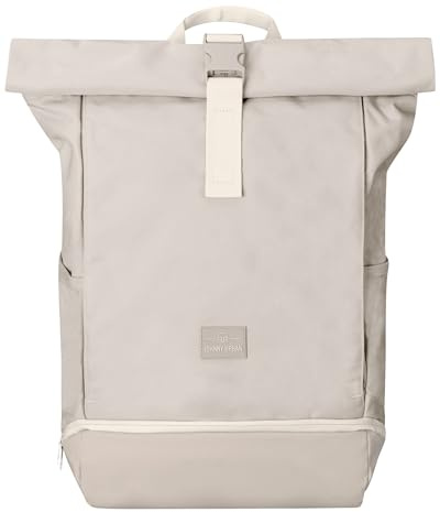 Johnny Urban Rucksack Damen & Herren Groß Beige - Allen XL -Großer Rolltop Backpack - Weekender Reiserucksack mit Bodenfach - Daypack für Uni Travel Reise - Wasserabweisend