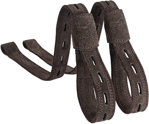 Equinate Slimline Mono - Correa para estribos de gamuza (80 cm), color marrón