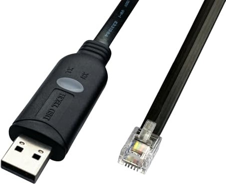 DSD TECH SH-RJ12C Cable serie USB a RJ12 6P4C RS232 para APC PDU ATS(5.9FT/1.8M)