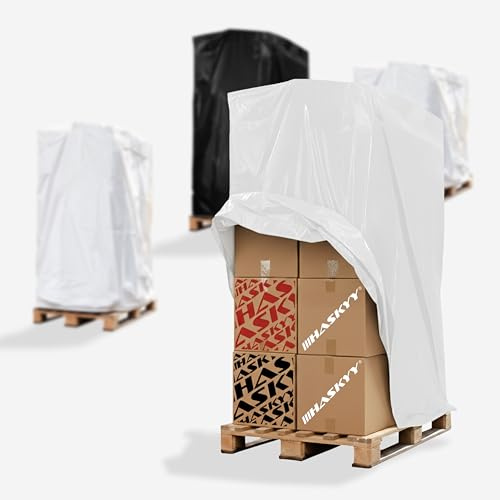 HASKYY Housse de protection pour meubles en palettes européennes - 130 x 90 x 180 cm - Housse de protection pour meubles de jardin - En polyéthylène - PE 5s - Résistant aux UV