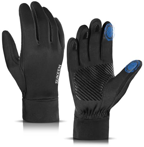 Sukeen Handschuhe Herren Damen Thermo Winterhandschuhe Wasserdichter Touchscreen Handschuhe Winter Fahrradhandschuhe Laufhandschuhe Sporthandschuh rutschfeste Handschuhe für Wandern Arbeit