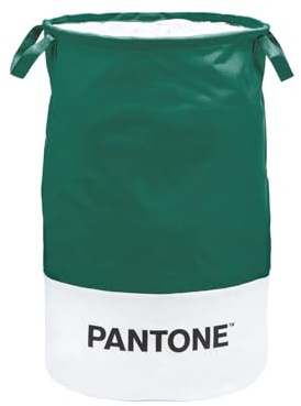 PANTONE™ – Cesta para la colada, portaobjetos y juguetes, impermeable, ahorra espacio, ideal como cesta de juegos para niños, cesta para paños sucios y portaobjetos con asas y cordón de algodón, 36 x