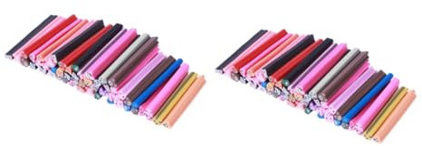 Mikinona 100piezas Stickers De Uñas De Arcilla Polimérica Para Decoración De Manicura Para y Manualidades