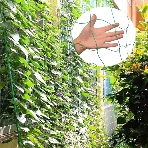 WXF86djl Children's climbing net Garden Plant Trellis Netting, Plant Fence Climbing Netting, Garden Plant Climbing Support Netting(3 x 5m)