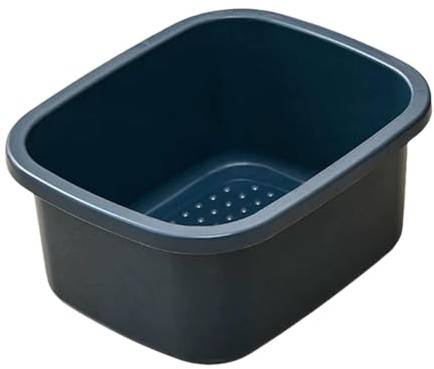 Generic Fußbad, Fußeimer, Pediküre Fuß einweichen, stabil, leicht, Fußwanne zum Einweichen von Füßen, Fußspa, Dark Blue S