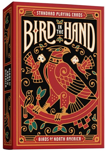 Underdog Games Bird in the Hand Themed Playing Cards | 54 Pieces of Stunning Custom Art | Unique Bird on Every Card in The Deck