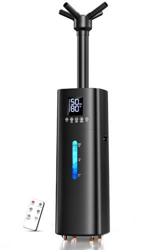 15L/4Gal Humidifier Large Room, 600mL/h Misting, 1200ft² Coverage, Auto Humidity Control, 72H Runtime, Top Fill, Aroma Diffuser, Sleep Mode, 12H Timer, Auto Shutoff Protection