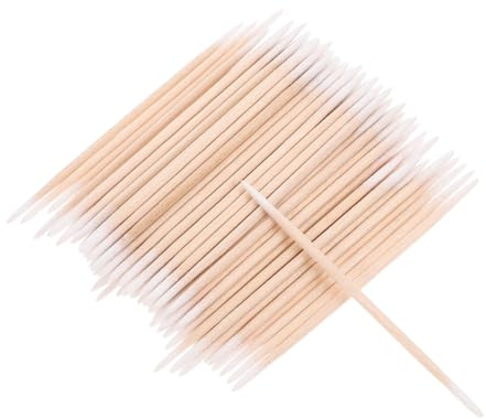 HIAKDOFT 2 Stück Doppelseitige Präzisions Wattestäbchen Mit Baumwollspitze Zur Make up Reinigung Und Detailpflege Von Elektronik Keramik Und Schmuck (ca 100 St./beutel