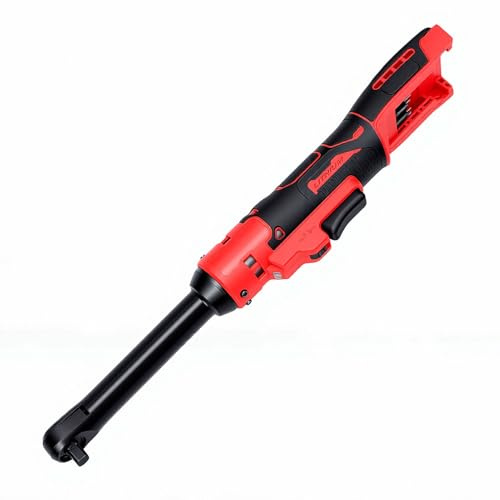 Aramox 3 / 8in Cordless Ratchet Wrench, Electric Impact 74Ft-Lbs with Reinforced 6.3in Head 1 / 2inch, 1 / 4inch Adapter 3in Extension Bar