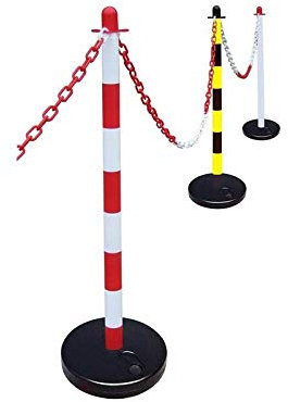 Faithfull - Plastische Post für Kette - Rot/Weiß - FAICHPOSTRW