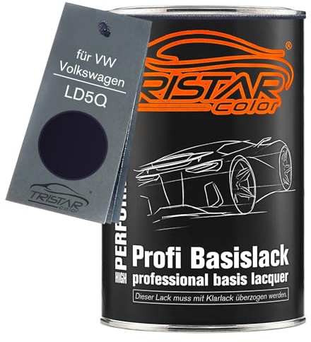 TRISTARcolor Autolack Dose für VW/Volkswagen LD5Q Shadow Blue Metal. 1,0L | Shadowblau Metallic / Shadow Blue Metallic, Basislack, Literware, spritzfertig