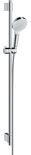 Hansgrohe 27354400 Crometta Vario-Set Dusche, Weiß/Chrom, 104,4 x 26,9 x 7,9 cm