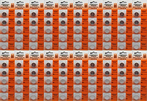 Loopacell CR1616 1616 3V Lithium 100 Batteries