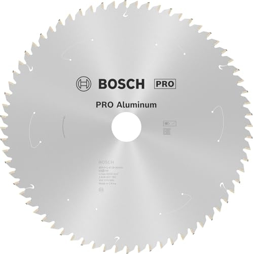 Bosch 1x PRO Aluminium cordless Kreissägeblatt, 254 x 2,4 x 30 mm, für TKS | für Aluminium, Nichteisenmetalle, Ø 254 mm, Professional Zubehör Akku-Tischkreissäge