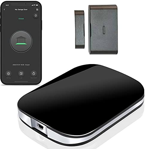 Smart Wi-Fi Garage Door Opener Remote,APP Control, Compatible with Alexa, Google Assistant, Siri, No Hub Required