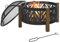 Outsunny 2-in-1 Feuerschale Feuerkorb Feuerstelle mit Funkenschutz Grillrost Garten BBQ Schwarz+Braun Ф78 x 60H cm