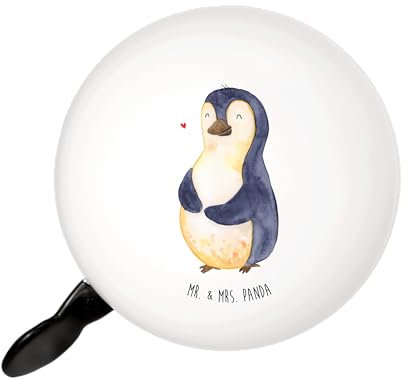 Mr. & Mrs. Panda Glocke Fahrrad Pinguin Diät - Geschenk, Fahrradklingel, Klingel, Für, Abnehmen, Motivation, Bauch, Fahrrad-Klingel, Fahrrad-Glocke