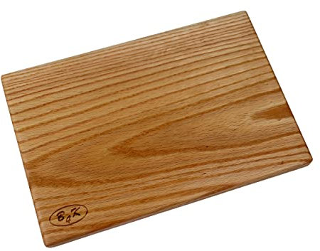 30х20х2 cm Schneidebrett aus Eichenholz | Antibakterielle Oberfläche | Geölt | Zweiseitig verwendbar | Tranchierbrett | Küchenbrett | Hackbrett | Frühstücksbrett | Servierbrett | Brotbrett