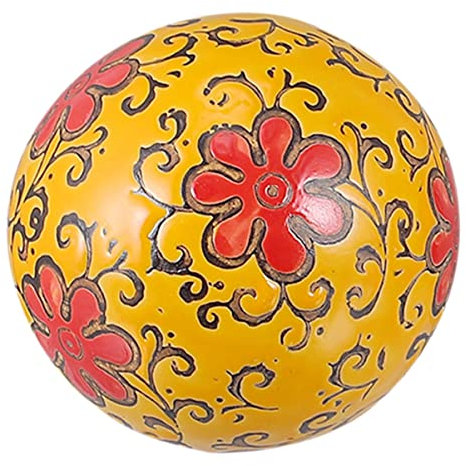 Veemoon Dekorative Kugeln Aus Porzellan Chinoiserie-porzellankugeln für Die Inneneinrichtung Schwimmende Keramikkugeln Vintage 10 cm Zufällige Farbkugeln für Zuhause