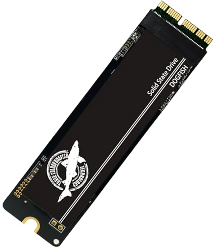 Dogfish 4TB SSD für MacBook NVMe PCIe Gen3x4 M.2 2280, Internes Solid State Drive Upgrade für MacBook Air A1466 A1465 / MacBook Pro A1398 A1502 / iMac A1419 A1418
