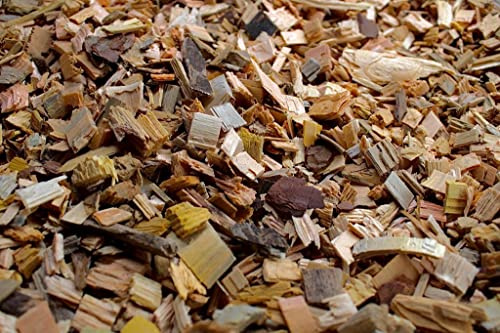 TR-FLAMES Hackschnitzel gesiebt Verwendbar als Einstreu, Deko, Mulch & Fallschutz für den Spielplatz (Kinder) | Holzhackschnitzel als Rindenmulch-Ersatz (400L)