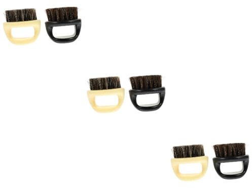 Housoutil 6 Stk Herren Bartkamm Bürste für Barthaarbürste Friseurbürste Vintage Haarbürste reinigungsbürste Bartbürste Haarentfernungsbürste Wildschwein reisen Abs