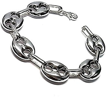 Inmaculada Romero IR Pulsera plata ley 925m calabrote 19.5cm. mediana liso continuo mujer