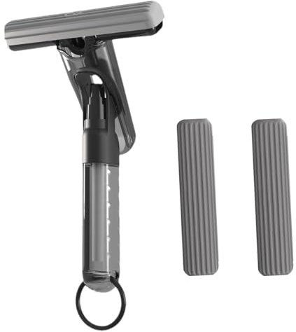 Mini trapeador en aerosol for limpieza de encimeras, Mini trapeador de escritorio de limpieza semiautomática con una pequeña botella de spray, Mini trapeador portátil autoapretable ( Color : Mop+2 cot