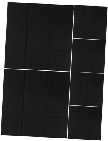 ibasenice 6 Piezas fieltro pegatinas pared acustica fieltro paneles absorbentes acusticos decoración pared Panel aislamiento acústico 9 bloques panel fonoabsorbente 3d
