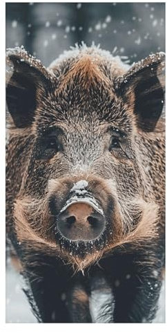 Mikrofaser-Strandtuch mit Wildschwein-Motiv, bedruckt, Badetuch, Picknickmatte, Sporthandtuch, sandfrei, Übergröße, für Pool, Camping, Yoga, Workout, Reisen, Unisex