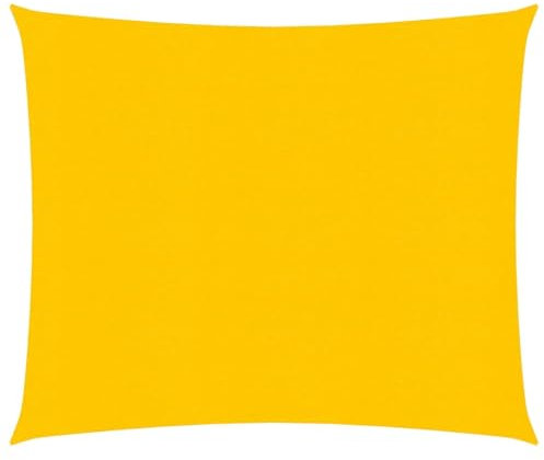 LAPOOH Sonnensegel 160 g/m² Quadratisch Gelb 4x4 m HDPE, Sichtschutz Balkon, Balkon Sonnenschutz, Sonnenschutzsegel,Regenschutz Balkon, Seitenmarkise, Sichtschutz Terrasse - 311551