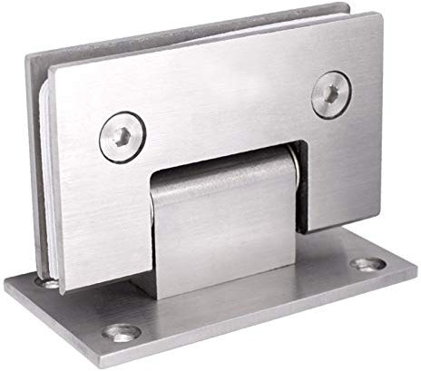 QPWYSH Türscharniere, 1/2 Stücke Scharniere, Edelstahlscharniere, Glasscharniere for Kabinetttürscharniere Glasklammer for Glastür/Duschraum/Glasanzeigekabinett(Pack of 1 Piece)