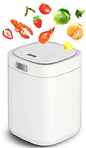 ZHJOPP Bidone per Compost per rifiuti Intelligente da 2,5 Litri, compostiera elettrica da Cucina, riciclatore Automatico per rifiuti Alimentari da banco per Interni