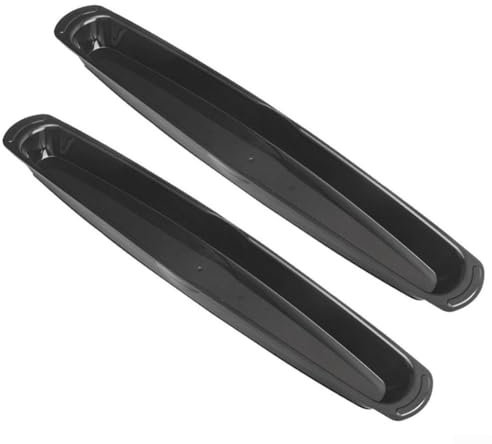 Grill Oil Grease Catcher Drip Tray Pan 14.5 Inch Large Capacity Heat-Resistant Easy Clean Black for Outdoor BBQ Cooking(2pcs)