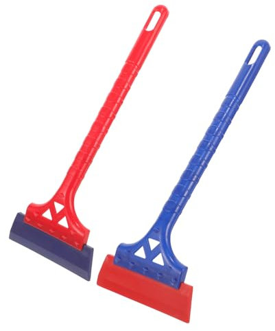 Cabilock 2stücke Schneeschaufel Für Auto Mit Eiskratzer Aus Harz Langer Griff Für Dach Windschutzscheibe Camping Und Garten Beidhändig Nutzbar