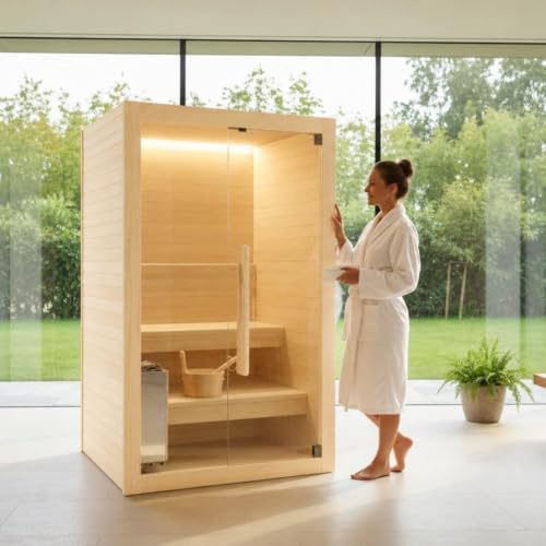 WELCON Easyheat Sauna per 2 persone | Indoor | 3,6 kW | 230 Volt